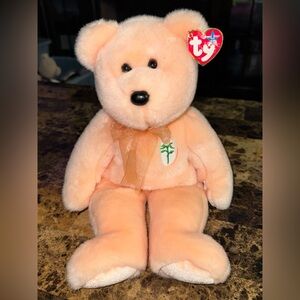 🌸 Ty Beanie Buddy Dearest Bear – Mother’s Day Edition (2001 Vintage)